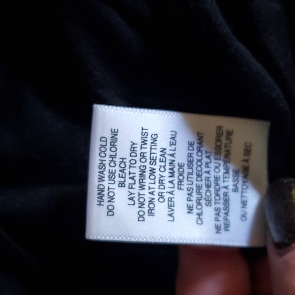 L.A.M.B Black Flowy Skirt Med - Picture 8 of 8